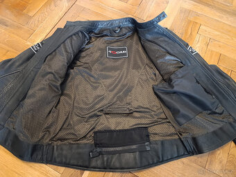 Kožená bunda na motorku Vintage vel. 54 - 3