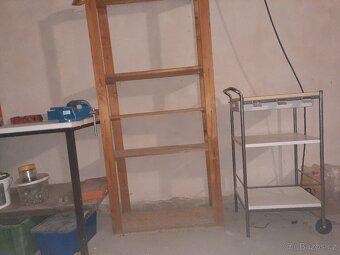 Kovový pracovní stůl do dílny + zdarma regál a stolek - 3