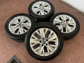 Originál Volkswagen ALU kola 5x112 r16 letní pneu 8mm - 3