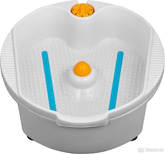 Pedikérské křeslo - bílá koženka, hydraulika s brzdou+masáž - 3