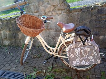 Moderní retro kolo, brašny, košík, 7převodů - 3