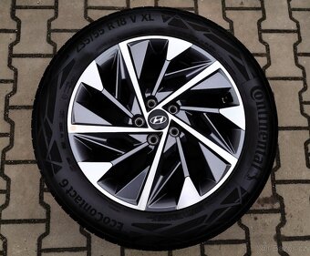 Alu kola originál Hyundai Tucson 5x114,3 R18 KRÁSNÁ SADA - 3