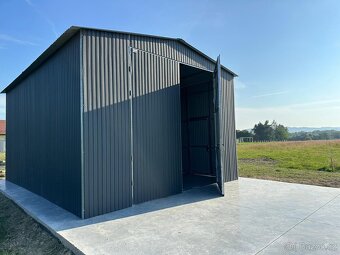 Plechová garáž 5x6m - 3