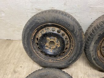 4x PLECHOVÝ DISK 6Jx15H2 ET47 5x112 S PNEU APOLLO 195/65R15 - 3