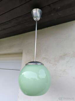 Starožitný Art Deco lustr "koule" - 30. léta - 3
