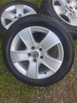 Alu kola 5x112 originál Škoda Octavia II 205/55 R16 - 3