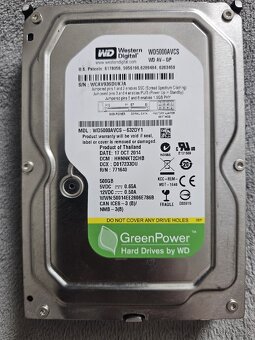 HDD 500GB, stav dobrý (6 kusů) - 3