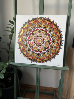 Mandala na plátně 40x40 - 3