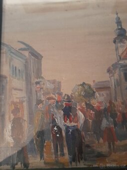 Slovácko  olej na kartonů - 3