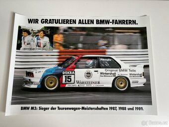 Originál BMW plakát E36 M3, E30, M1 DTM - 3