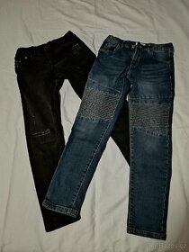 Bal.22 Džíny 5ks.+zimní bunda vel.140 - 3