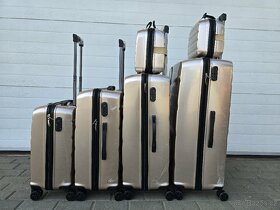 Sada 6 cestovních kufrů zlata, šedá - 3