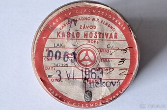 Smaltovaný drát 0,063 mm na dřevěné cívce - 3