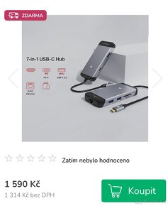 Dokovací stanice HUB PORT USB KAKEL LAN - 3
