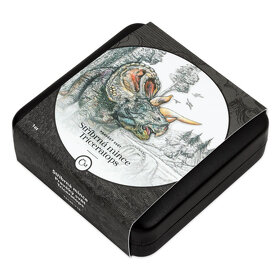 Prodám 1 Oz stříbrnou minci Triceratops (proof) - 3