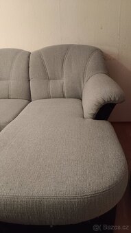 Rohová rozkládací sedačka do U - 3