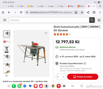 Stolní kotoučová pila ATIKA - 3