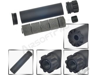 Kovový tlumič Specter 152 x 35mm - černý airsoft (sleva) - 3