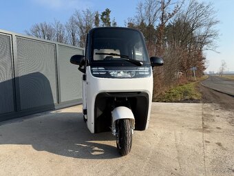 Elektromobil - Elektrická tříkolka Leramotors E1, bílá - 3