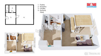 Prodej bytu 1+kk, 40 m², Holubice, ul. Buková - 3