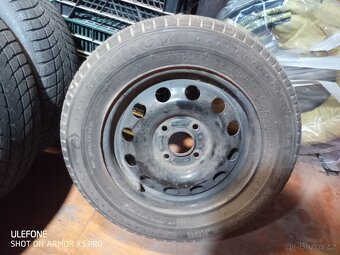 4ks plech 5,5Jx14 ET47,5 s pláštěm - 3