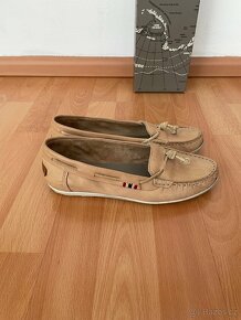 Béžové kožené mokasíny Napapijri vel. 37 - 3