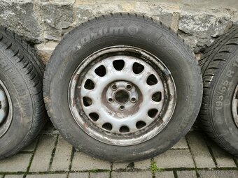 SADA LETNÍCH KOL 5X100 R15 VČETNĚ PNEU BARUM 195/65R15 - 3