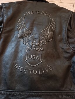 KOŽENÁ BUNDA NA MOTORKU. - 3