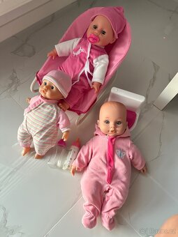 Kočárek pro panenky zn. Adbor Lily + panenky - 3