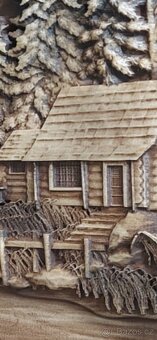 Drevený obraz 90×68cmhrub -4cm - 3