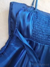 Modré společenské šaty - 3