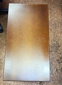 Velmi hezký, dřevěný, starožitný konferenční stolek - 3