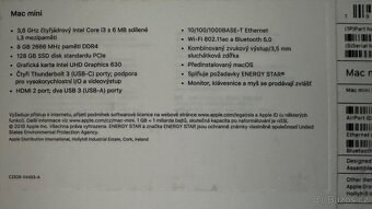 Prodám Mac mini 2018 | 16 GB RAM | 128 GB SSD - 3