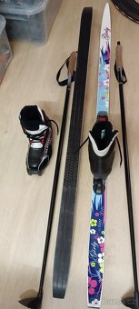 Dětské běžky 125 cm + boty č.34 + hůlky 100 cm - 3