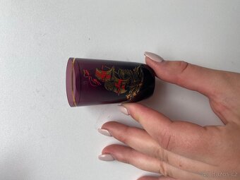 Vintage rubínové panáky - 3