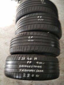 Prodám sadu pneu BRIDGESTONE 225/40/19 - 3