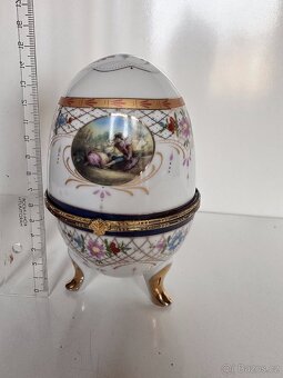 Porcelánové dekorační úložné vejce - 3