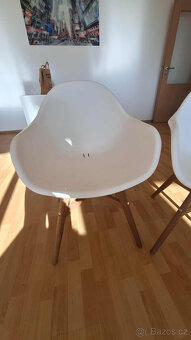 IKEA jídelní židle GRÖNSTA s područkami – bílá - 3