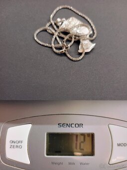 Stříbrný (925) řetízek s přívěskem Nefertiti - 3