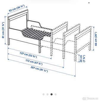 Dětská rostoucí postel Ikea SUNDVIK - 3