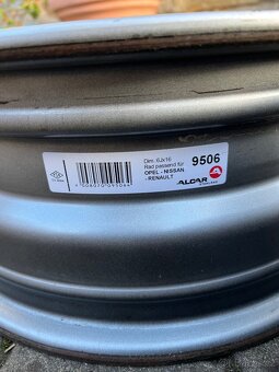 Plechové disky R16, 5x118, Et 50, 6Jx16 (zánovní stav) - 3