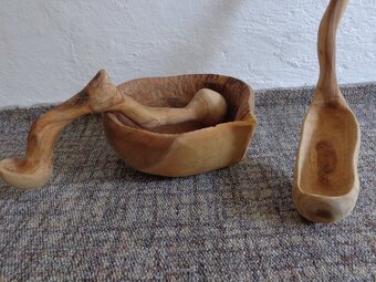 Dřevěný hmoždíř s příslušenstvím - 3