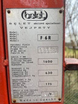 Vysokozdvižný vozík paletovaci - 3