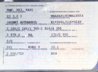 Prodam BMW X3 3.0l - 3
