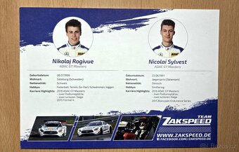 Rogivue a Sylvest Zakspeed Team Mercedes DTM autogram - 3