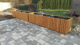 Vyvýšený záhon Modřín 2,5x0,5mx0,6m - 3