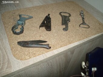 4 x retro otvíráky + nůž rybička - viz foto - 3