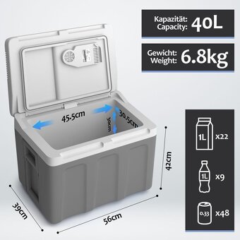 Termobox 40L s funkcí chlazení a ohřevu, antracit - 3