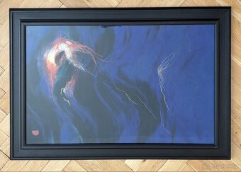 2 obrazy z česané vlny 100x70 cm - 3