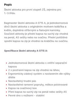 Školní aktovka 1-3 třída - 3